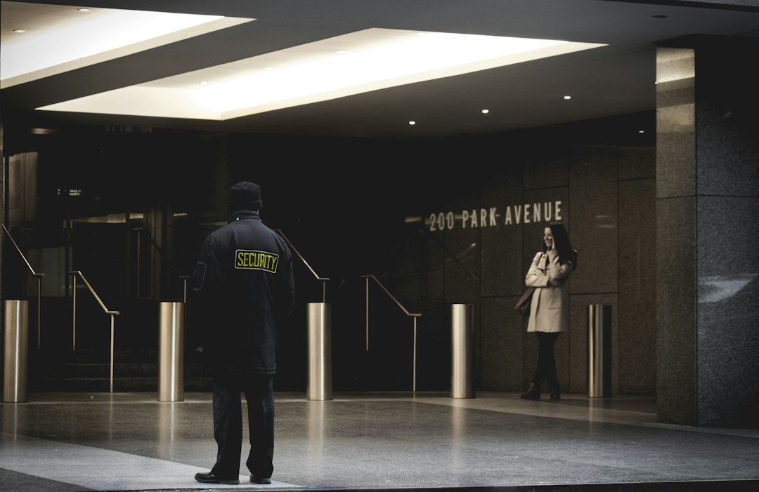 Security professional monitoring property access