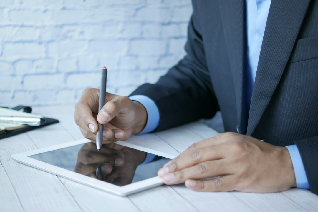 Property operations professional working on a tablet